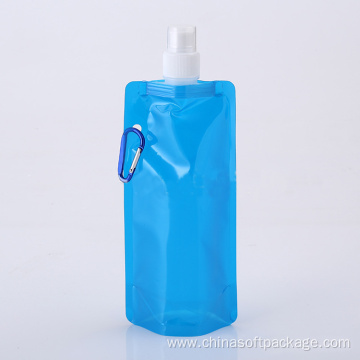 Custom Printed 500ml foldable water bottle